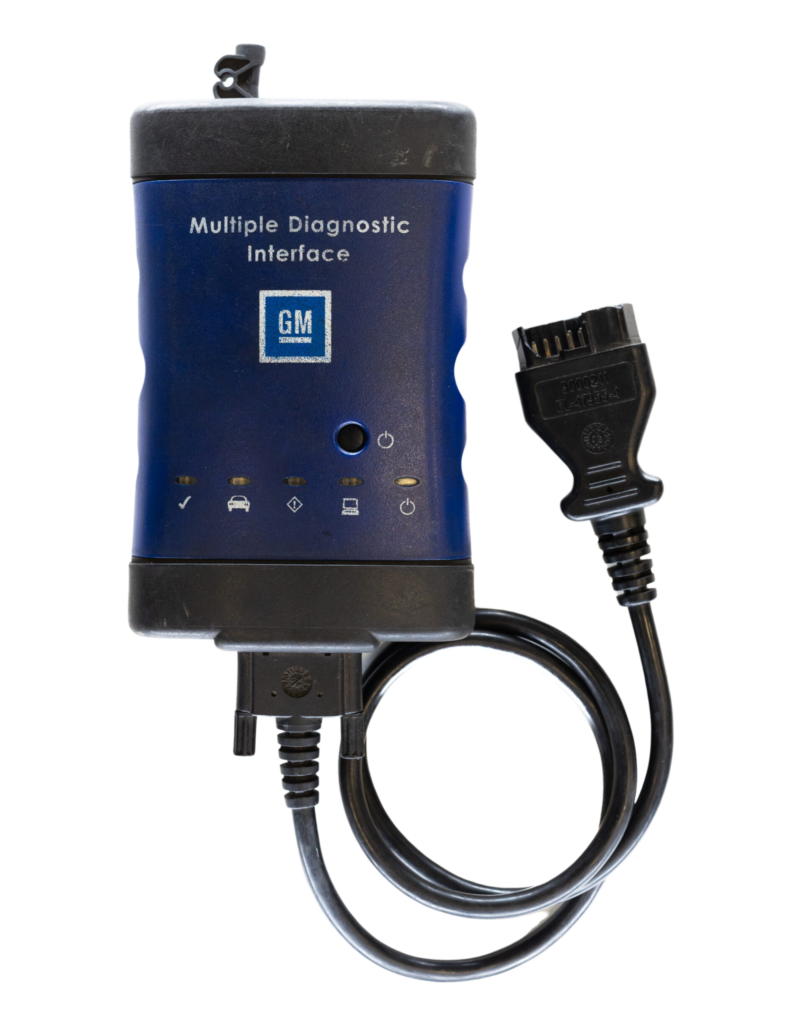 GM MDI 2 diagnostic interface – official tool for GDS2 and Tech2Win software, suitable for General Motors vehicles.